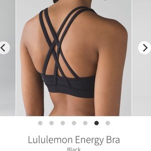 Lululemon Energy Bra Black